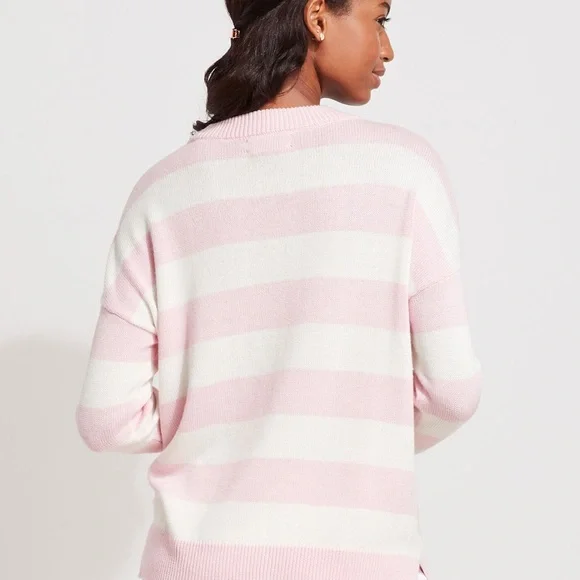 Vineyard Vines striped Open Knit Crewneck Sweater - Picture 4 of 8